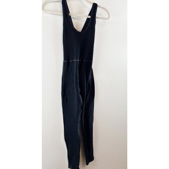 Free People Movement Free Throw Ribbed Onsie Jumpsuit Black Small - Picture 7 of 12